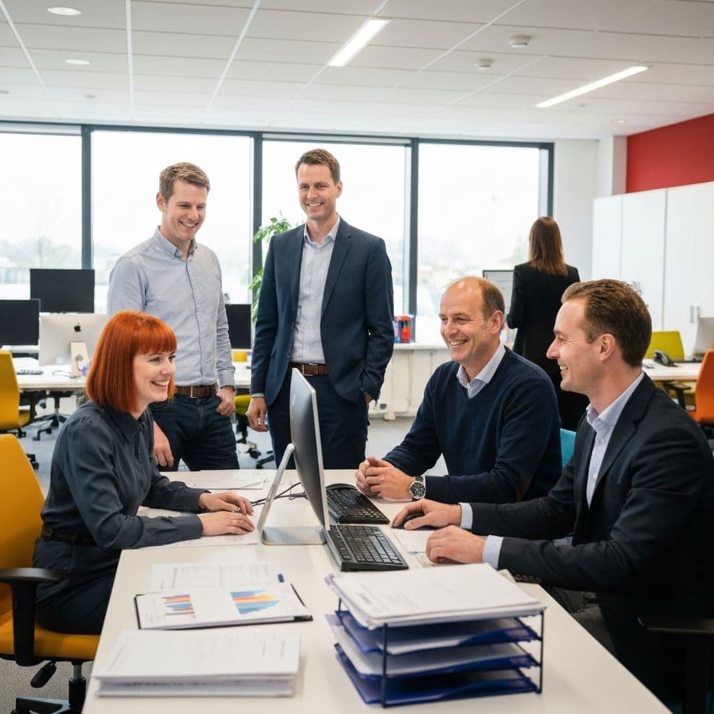 Het team van Administratiekantoor Zandwijken aan het werk
